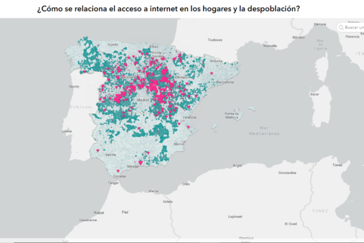 Esri España, AIS Group, brecha digital, conectividad, aplicación, acceso internet, internet, mundo rural, despoblación, infoperiodistas