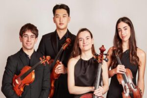 El Cuarteto de Cuerdas de la Escuela Reina Sofía, una de las atracciones del ciclo Música Cercana que la institución organiza con Redeia. Foto: prensa.