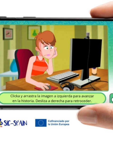 Una imagen del videojuego que ha creado Pantallas Amigas para prevenir la sextorsión. Foto: Pantallas Amigas.