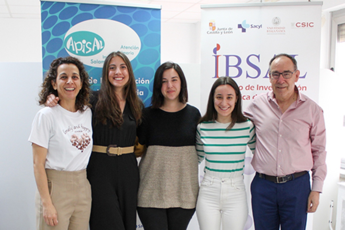 El equipo que describió cómo la dieta mediterránea reduce el riesgo cardiovascular en pacientes con Covid persistente. Foto: Universidad de Salamanca.