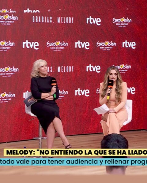 La Familia de la Tele. Melody en rueda de prensa.RTVE
