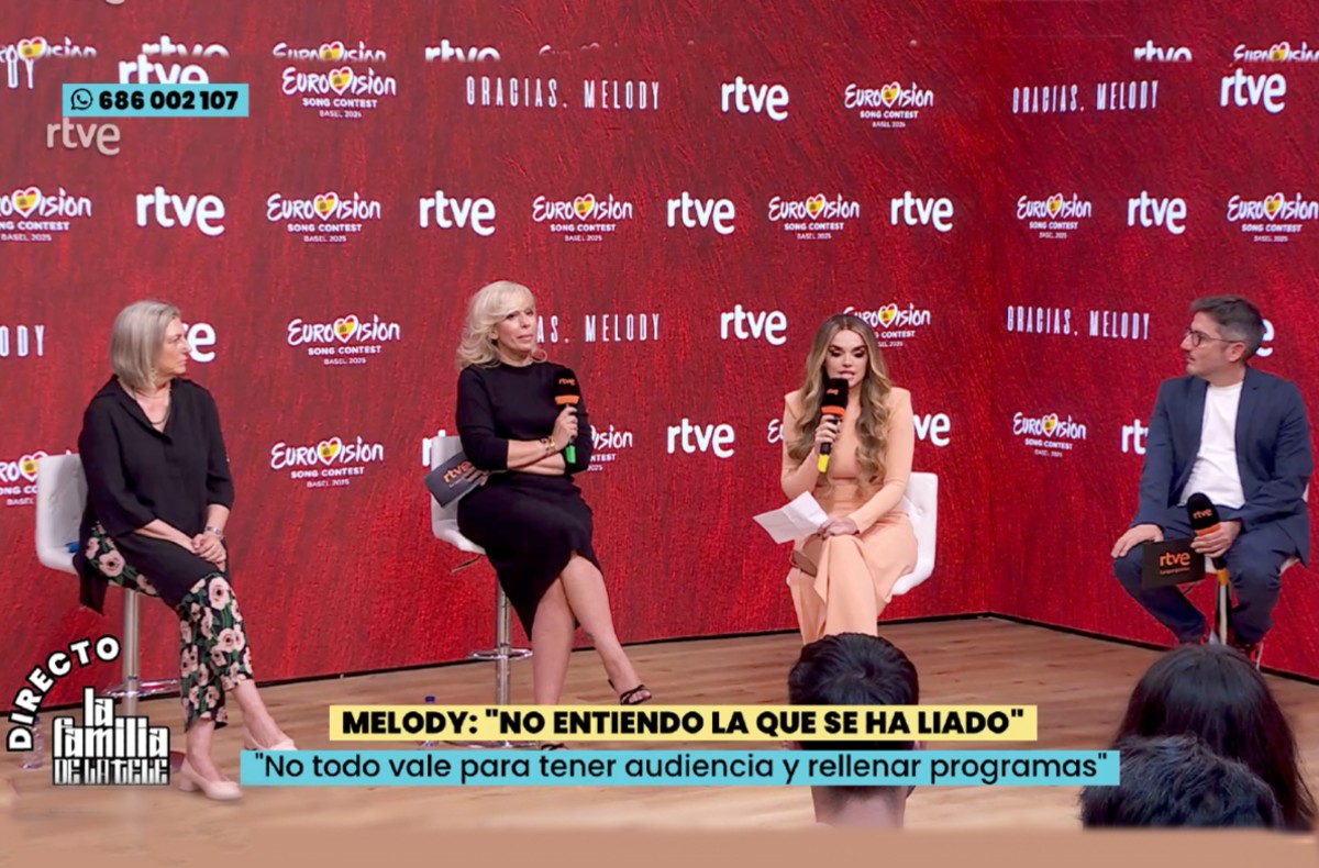 La Familia de la Tele. Melody en rueda de prensa.RTVE