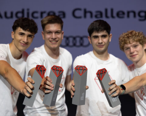 Los estudiantes del FabLab de Mejorada del Campo, ganadores del Audicrea Challenge 2025. Foto: prensa.