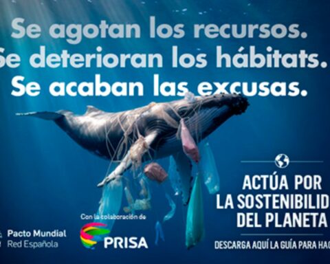 Una de las piezas de la campaña de Prisa y el Pacto Mundial de la ONU para impulsar la sostenibilidad del planeta. Foto: prensa Prisa.