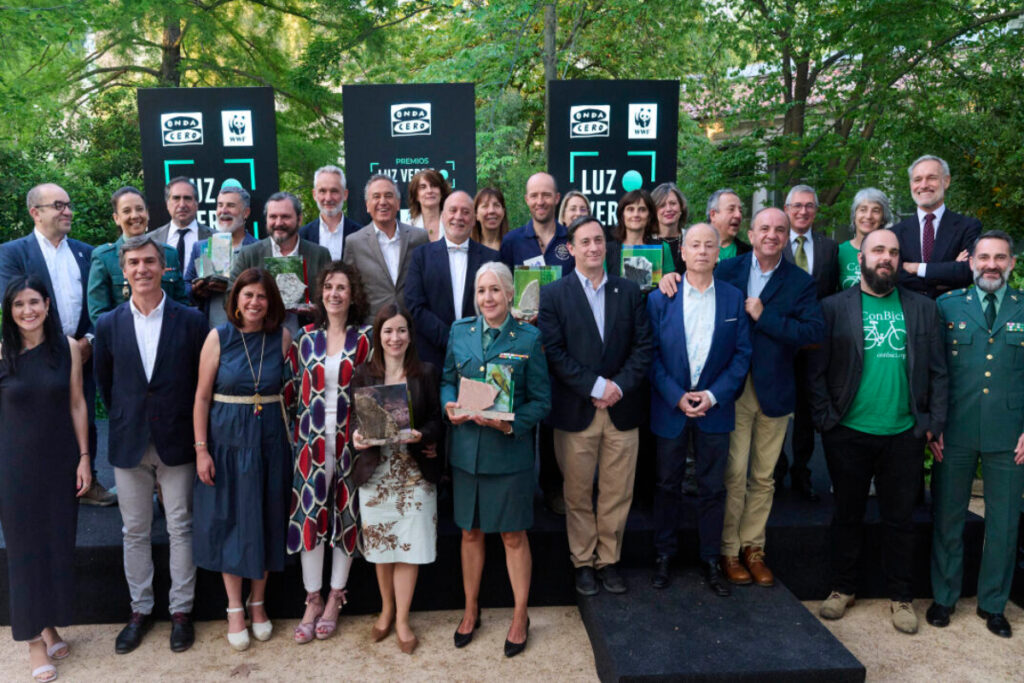 Los ganadores de los Premios Luz Verde a iniciativas por el medio ambiente. Foto: prensa.