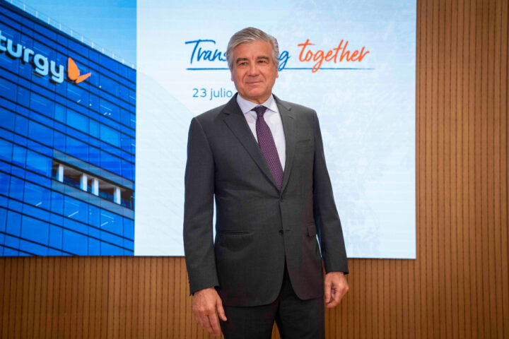 Francisco Reynés Massanet, actual presidente ejecutivo​ de Naturgy, durante la presentación de los resultados semestrales. Foto: prensa.