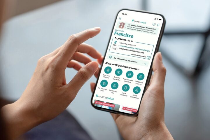 Plataforma digital Mi Quirónsalud. Foto: prensa.