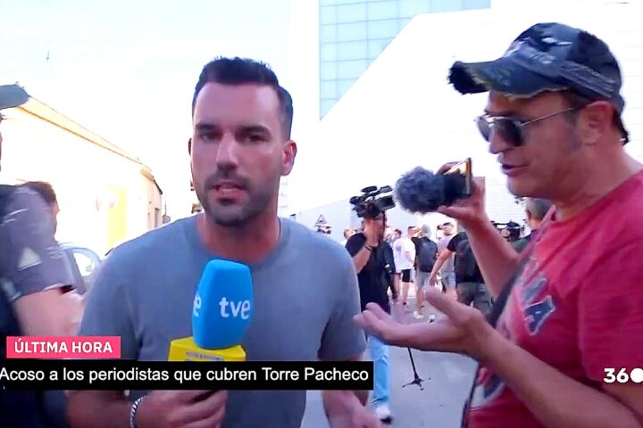 Periodistas atacados en Torre Pacheco
