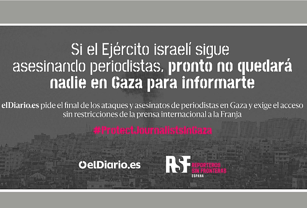 Más de 150 medios de comunicación de cerca de 50 países denuncian el asesinato de periodistas en Gaza a manos de Israel