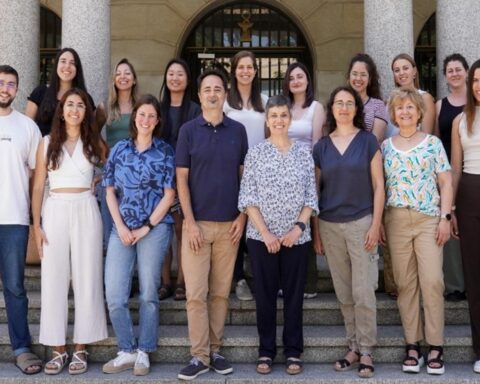 El equipo mixto de la Universidad de Barcelona (UB) y el Consejo Superior de Investigaciones Científicas (CSIC) que ha creado una solución innovadora para la enfermedad celíaca. Foto: prensa UB.