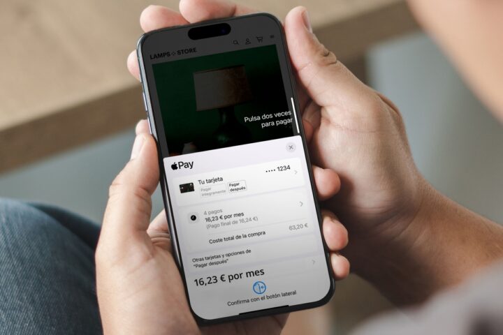 La aplicación Apple Pay desde la cual se pueden fraccionar los pagos con Caixa Bank. Foto: prensa.