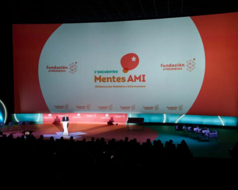 Javier Bardají, consejero delegado de Atresmedia, en la edición 2024 de Mentes AMI.