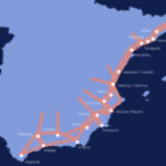 La extensión del proyecto del Corredor Mediterráneo.
