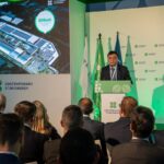 Andy Wu, consejero delegado de la 'joint venture' creada por CATL y Stellantis, Contemporary Star Energy (CSE), en el acto de colocación de la piedra fundamental de la megafactoría de baterías.