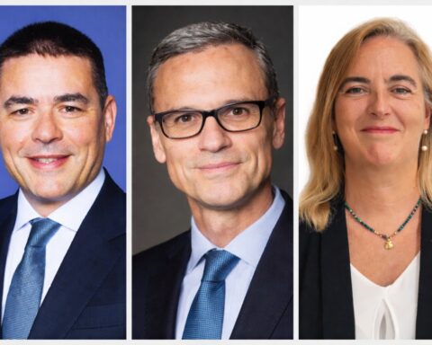 Jordi Mondéjar, Manuel Galarza y Natividad Capella del nuevo Comité de Dirección de CaixaBank.