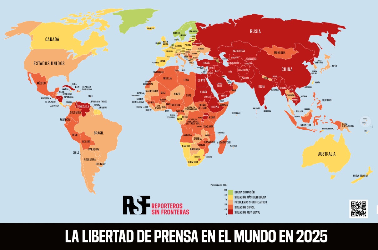Libertad de Prensa en el Mundo 2025