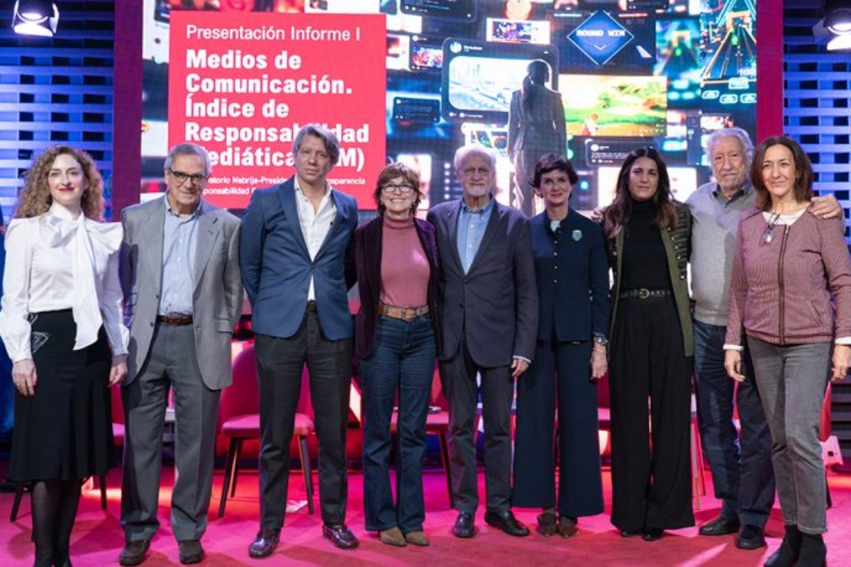 El acto de presentación del informe sobre transparencia y responsabilidad mediática de la Universidad Nebrija.