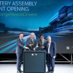 Thomas Schäfer, Markus Haupt, Salvador Illa y Jordi Hereu en el acto de inauguración. de la planta de baterías de Seat y Cupra