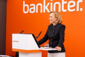 Gloria Ortiz Portero, CEO de Bankinter, presentò los resultados récord.