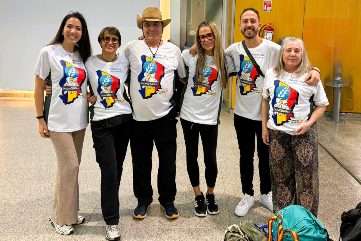 El grupo de médicos del hospital Fuenlabrada que viajó al Chad.