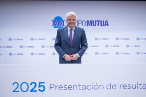 Ignacio Garralda, presidente del Grupo Mutua, en la presentación de resultados financieros de 2025.