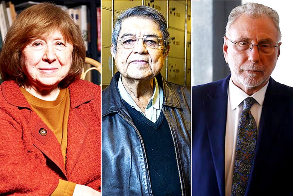 Sevetlana Alexiévich, Sergio Ramírez y Martin Baron. PREMIOS ORTEGA Y GASSET 2026