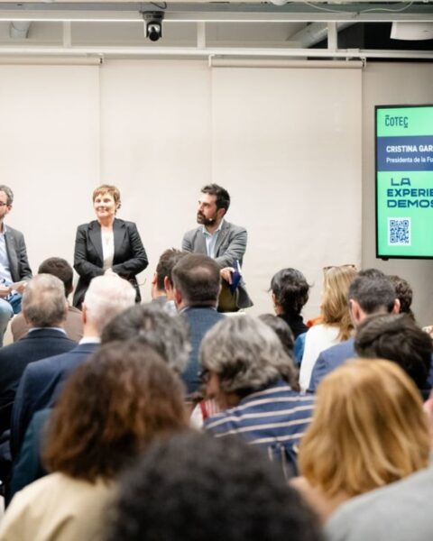 La presentación del proyecto Demos de economía curcular en la sede de la Fundación Cotec.