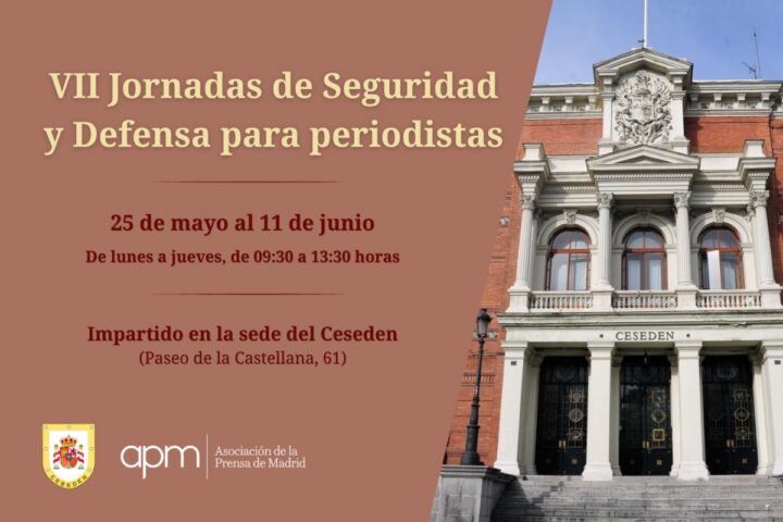 El volante de las jornadas de seguridad y defensa de periodistas que organiza la APM junto al Ceseden.