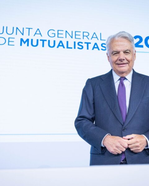 El presidente del Grupo Mutua Madrileña, Ignacio Garralda en la Junta General de Mutual.