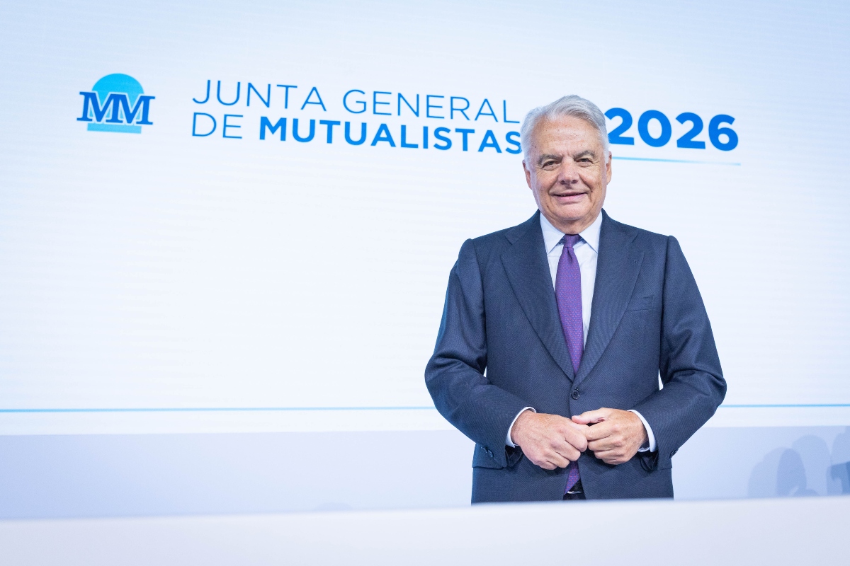 El presidente del Grupo Mutua Madrileña, Ignacio Garralda en la Junta General de Mutual.
