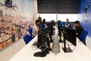 El centro T-Space al oeste de Madrid desde donde Telefónica prestará el servicio de drones pilotados en remoto,