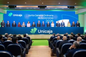 La Junta de Accionistas de Unicaja 2026 que aprobó nombramientos y divdendos extraordinarios.