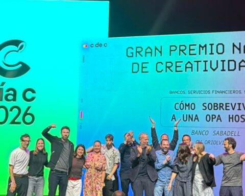 El festejo de OV_OriolVillar que se ha llevado el Gran Premio Nacional de Creatividad 2026.