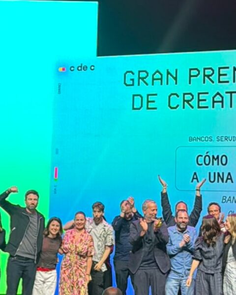 El festejo de OV_OriolVillar que se ha llevado el Gran Premio Nacional de Creatividad 2026.