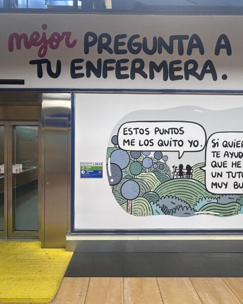 Uno de los anuncios de la campaña en favor de la enfermería.