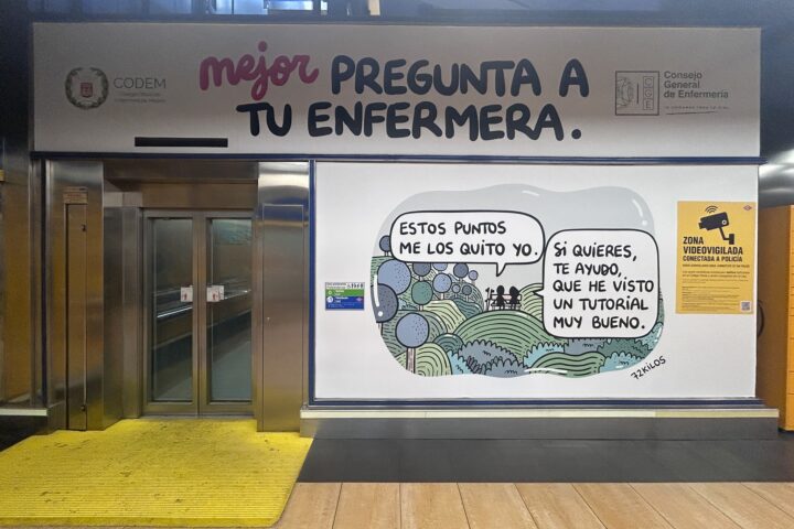 Uno de los anuncios de la campaña en favor de la enfermería.