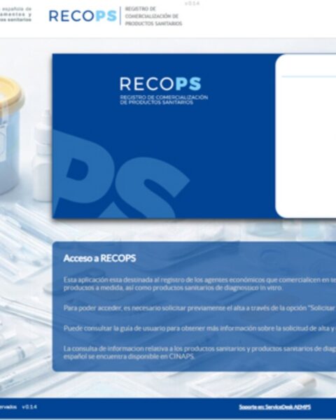 RECOPS, la aplicación de la AEMPS.