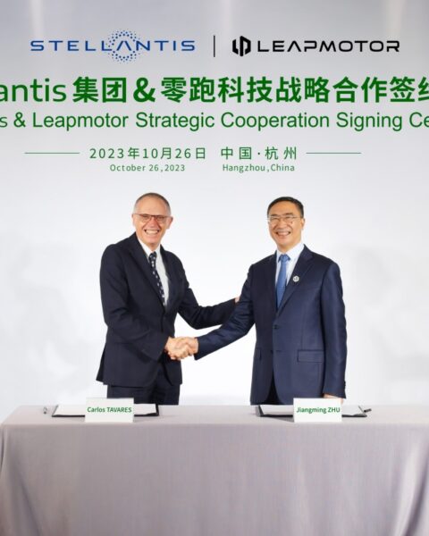 Anuncio del acuerdo entre Stellantis y Leapmotor a fines de 2023.