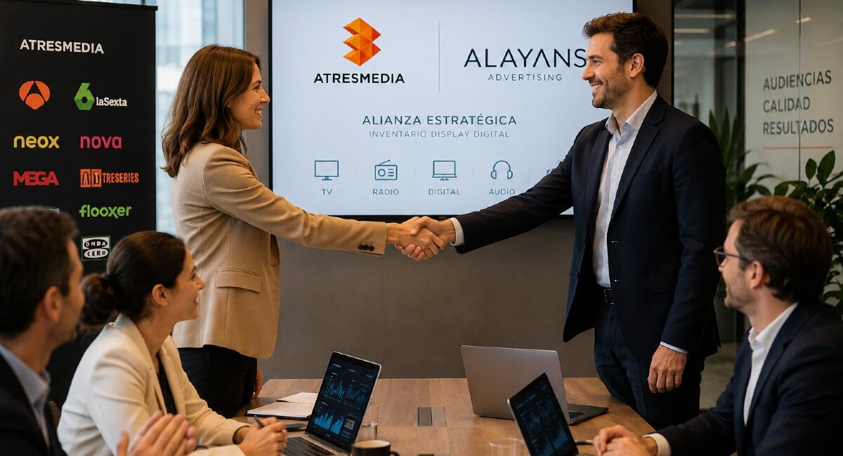 Atresmedia ha alcanzado un acuerdo estratégico con Alayans para la comercialización del inventario publicitario display de sus principales marcas digitales.