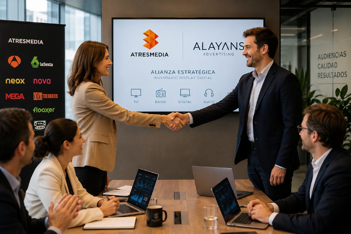 Atresmedia ha alcanzado un acuerdo estratégico con Alayans para la comercialización del inventario publicitario display de sus principales marcas digitales.
