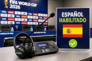 Controversia por la prohibición del uso del español en ruedas de prensa