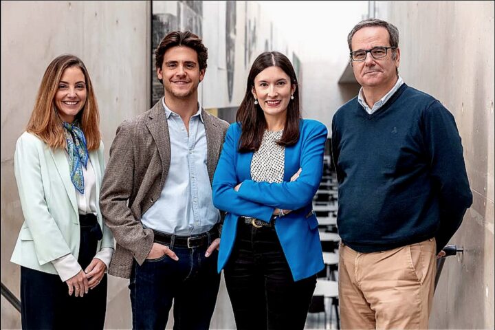 Investigadores del Digital News Report España- Roncesvalles Labiano, Aurken Sierra, María Fernanda Novoa y Alfonso Vara. ©Manuel Castells