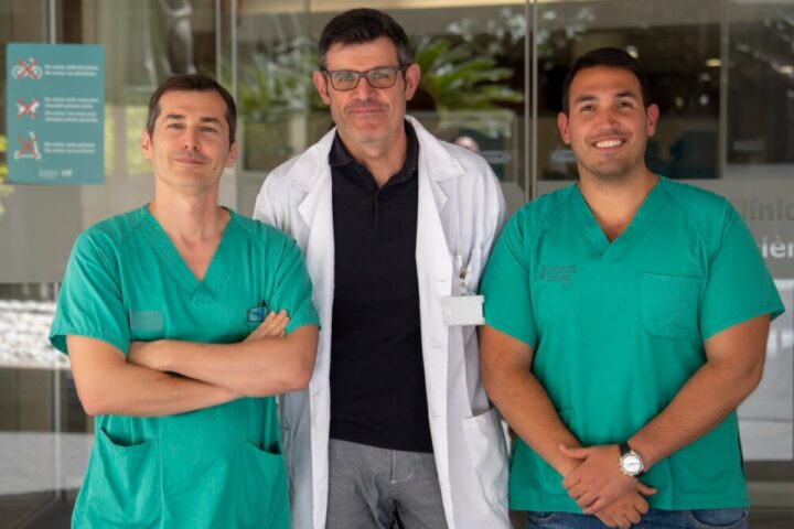 Enrique Santas, Enrique Rodríguez y Rafael de la Espriella, los autores del estudio sobre riesgo cardiovascular.