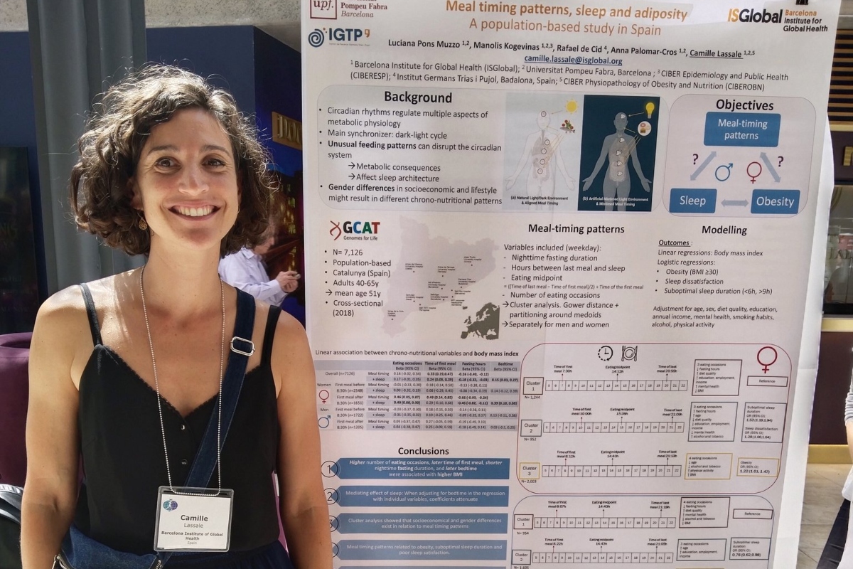 Camille Lassale, investigadora de ISGlobal.