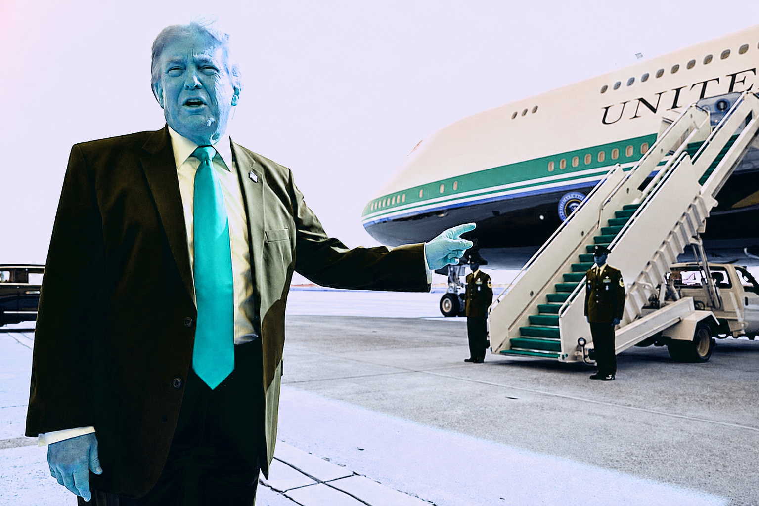 Trump dice estar emocionado antes su nuevo AIR FORCE ONE regalado por Catar