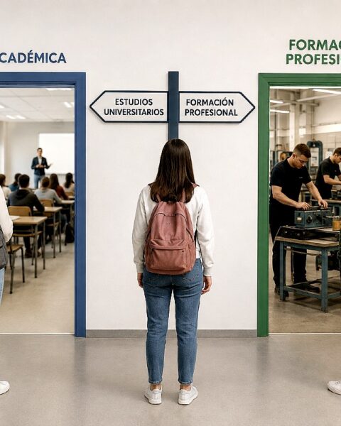 Eurobarómetro: FP vs. vía académica