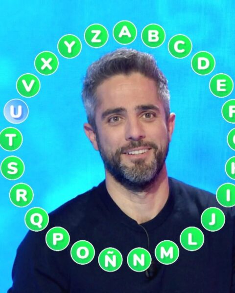 Roberto Leal y el entonces Rosco de Pasapalabra