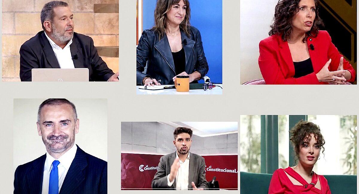 Chema Garrido, Anas Pardo de Vera, Marta Nebot, Euprepio Padula, Hugo Pereira y Elena Reinés