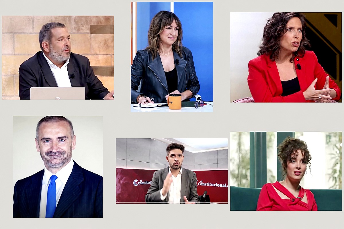 Chema Garrido, Anas Pardo de Vera, Marta Nebot, Euprepio Padula, Hugo Pereira y Elena Reinés