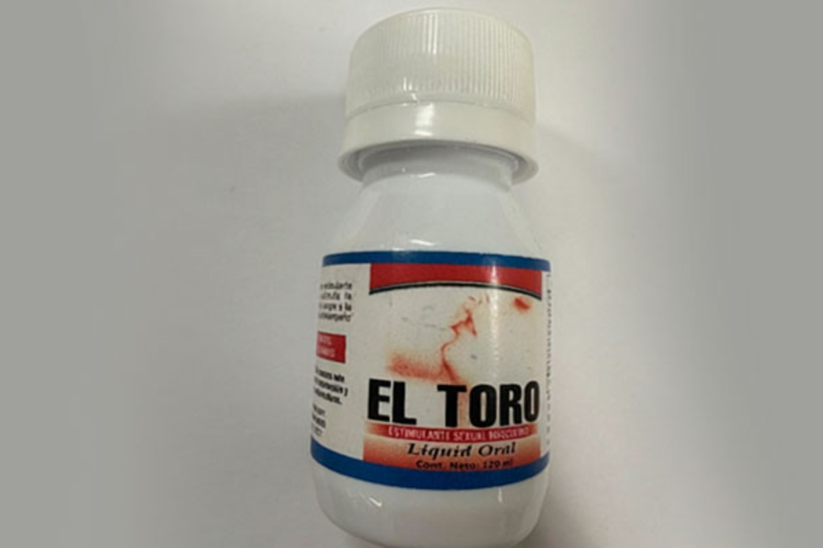 El Toro, un producto que se promocionaba como suplemento natural y tenía sildenafilo.